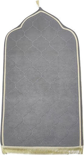 Tapis 65x120 " arabesque " gris