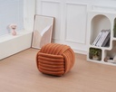 Pouf Eddy Orange Rouille