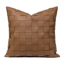 Coussin ambre marron 45x45cm