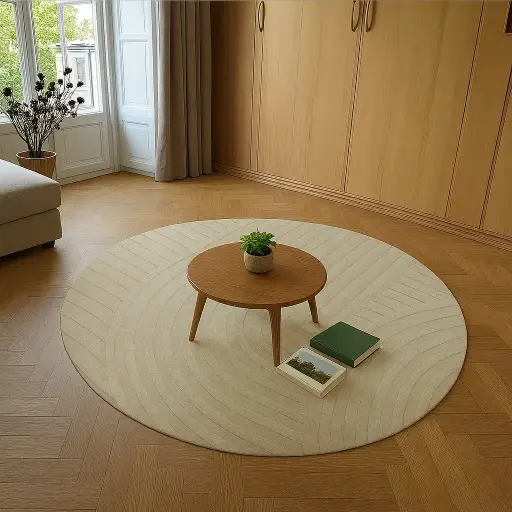 Tapis rond "Mori" de 160 cm de diamètre