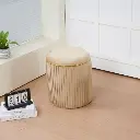 Grand pouf "Magalie" biscuit