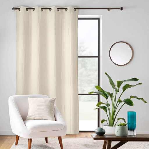 Coussin dehoussable compresse 45 x 45 cm velours relief nils naturel