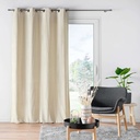 Rideau a oeillets 140 x 260 cm velours jacquard mika lin