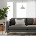 Coussin dehous compr passep 40x60 cm coton/polyester imp met duchesse des place