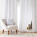 Coussin dehoussable compresse 45 x 45 cm polyester imprime metallise duchesse