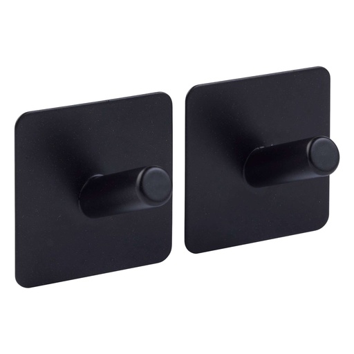 Lot de 2 patères métal STIKY argent  