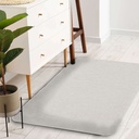 Tapis rectangle 45 x 75 cm tisse uni simeo naturel