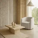 Fauteuil "Maxime" mineral pivotant