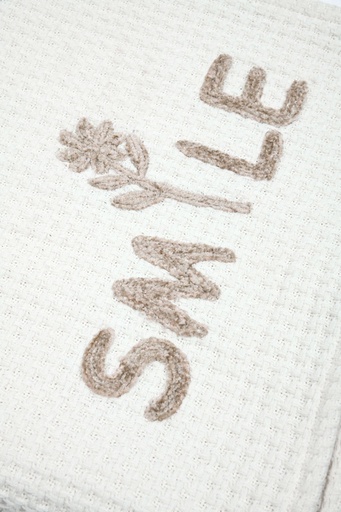 Plaid ombrage blanc 125x150