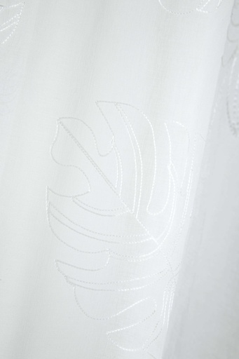 Voilage kentia blanc 140x260
