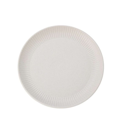 Assiette en grès blanc d22cm