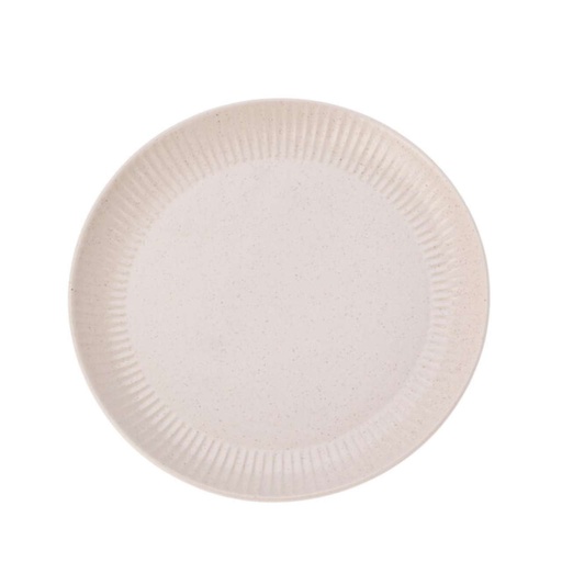 Assiette en grès rosé d22cm