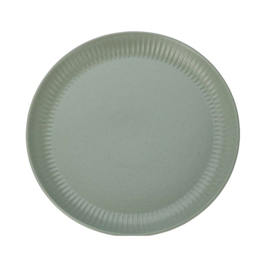 Assiette en grès d27cm vert