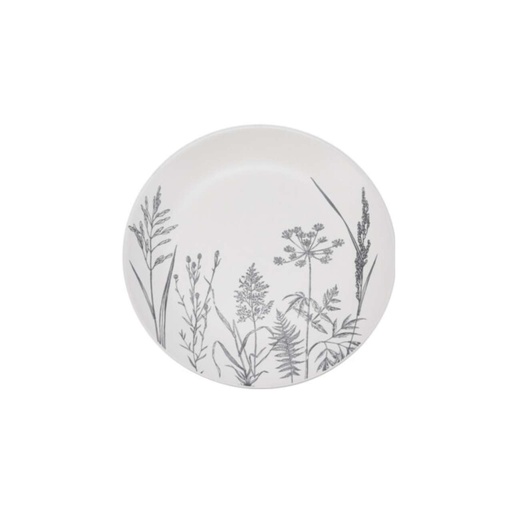 Assiette Ø19 cm grès gris