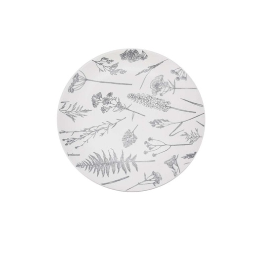 Assiette Ø27 cm grès gris