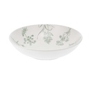Assiette profonde en grès vert