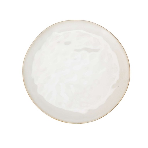 Assiette faience 28x28 creme