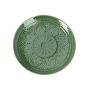 Assiette faience dia 265mm vert