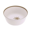 Saladier melamine 26x11cm doré