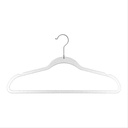 Cintres plastique paillettes x8 argent  