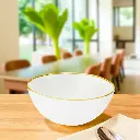 Bol en verre dia 15cm blanc cl