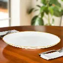 Assiette en verre dia 32cm bla