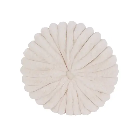 Coussin rond 38cm blanc