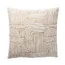 Coussin 45x45cm chenille beige