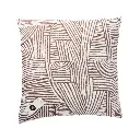 Coussin 45x45cm chenille marron