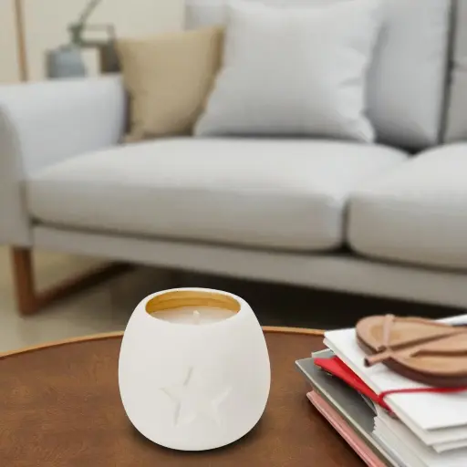 Cire en pot 65mm, blanc  2