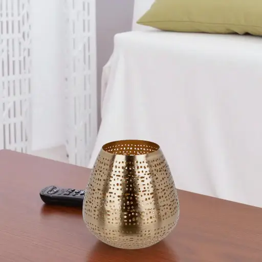 Porte-bougies à réchaud or 15c