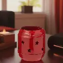 Lanterne à réchaud rouge étoile 85mm 