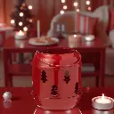 Lanterne à réchaud rouge sapin 85mm  