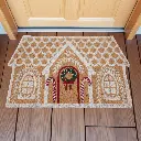 Paillasson  designs porte rouge