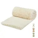 Plaid 150x125cm fausse fourrure kaki