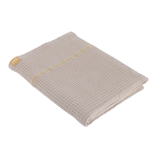Serviette de bain 70x130 cm 100% coton nid d abeille - taupe