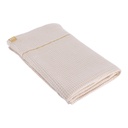 Serviette de bain 90x150 cm 100% coton nid d abeille - beige