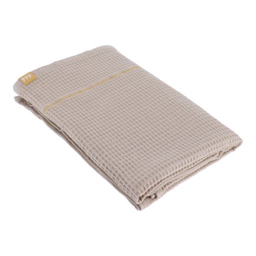 Serviette de bain 90x150 cm 100% coton nid d abeille - taupe