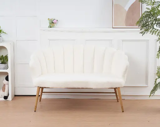 Banquette "Coralie" ivoire