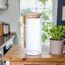 Bocal en verre avec couvercle - 469