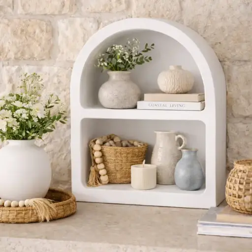 Bibliothèque Niche Blanche -'Archie'