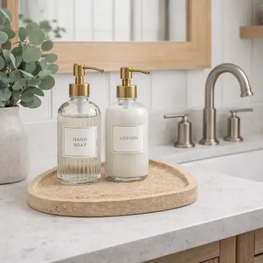 Plateau en pierre beige