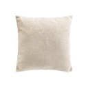 Housse de coussin +encart 40 x 40 cm jacquard fils chenille vivo naturel
