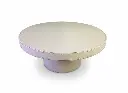 Plateau rond similicuir 35.5*35.5*17  - 