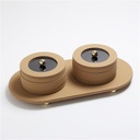 Boite sur plateau similicuir 59*29 cm