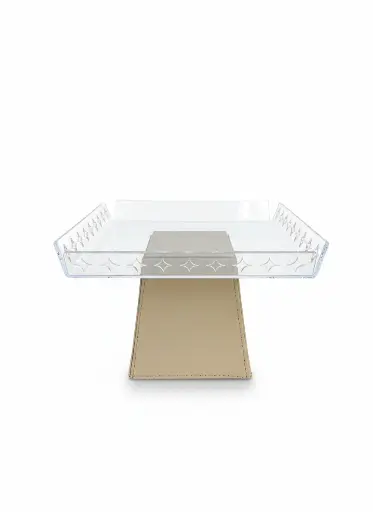 Support apperitif acrylique 23.5*23.5*8 cm