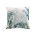 Coussin dehoussable compresse 45 x 45 cm polyester/lin imprime native des. place