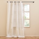 Rideau a oeillets 140 x 240 cm polycoton imprime naya naturel