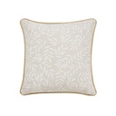 Coussin dehous compr passepoil 45 x 45 cm polycoton imprime+jute naya naturel