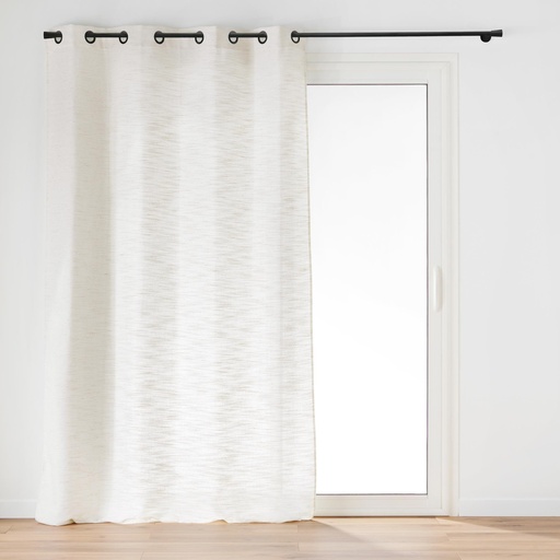Rideau a oeillets 140 x 260 cm effet lin tisse nando